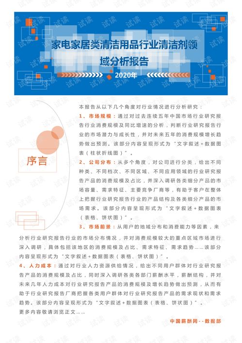 2020年家電與家居清潔用品行業(yè)清潔劑領域市場分析報告